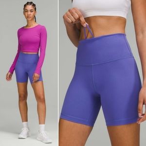 Lululemon Wunder Train High-Rise Short 6" in Charged Indigo